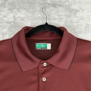 Ben Hogan Golf Polo Performance XL Shirt Men Burgundy Classic Casual Lightweight
